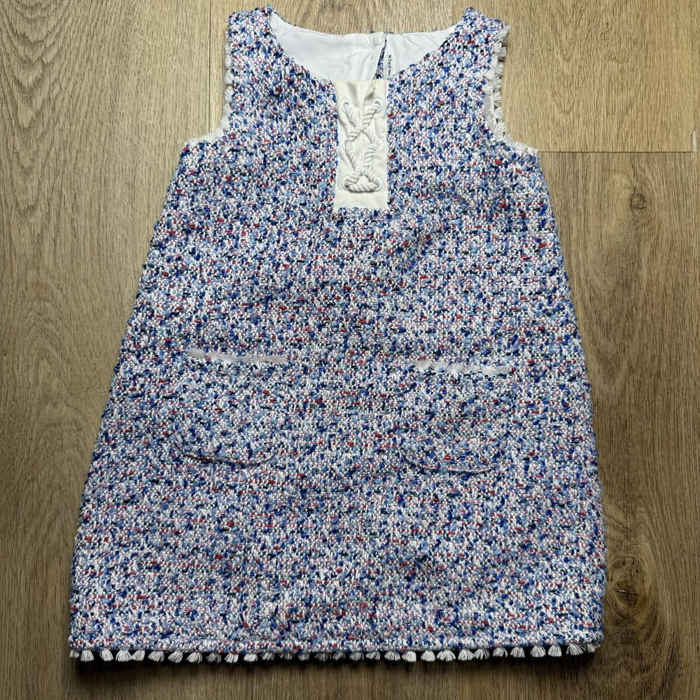 Janie and Jack sleeveless tweed dress‎ blue size 2T Easter